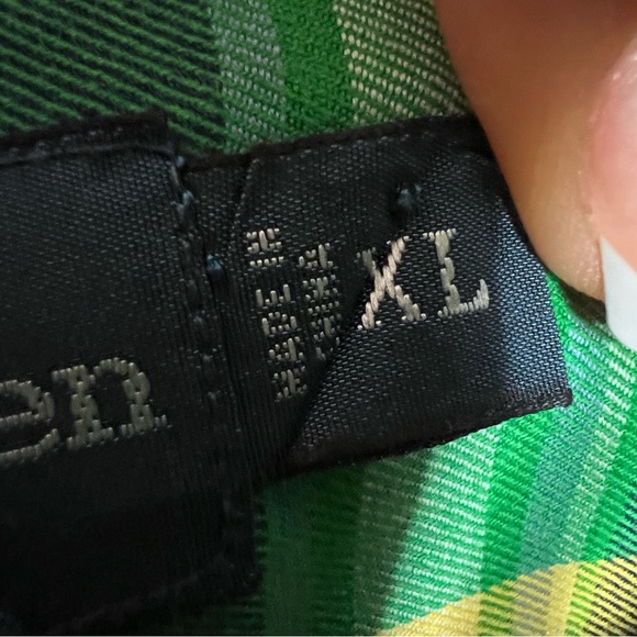 Ralph Lauren Colorful Plaid Y2K Mens Button Up Long Sleeve Dress Shirt Size XL - Picture 5 of 7